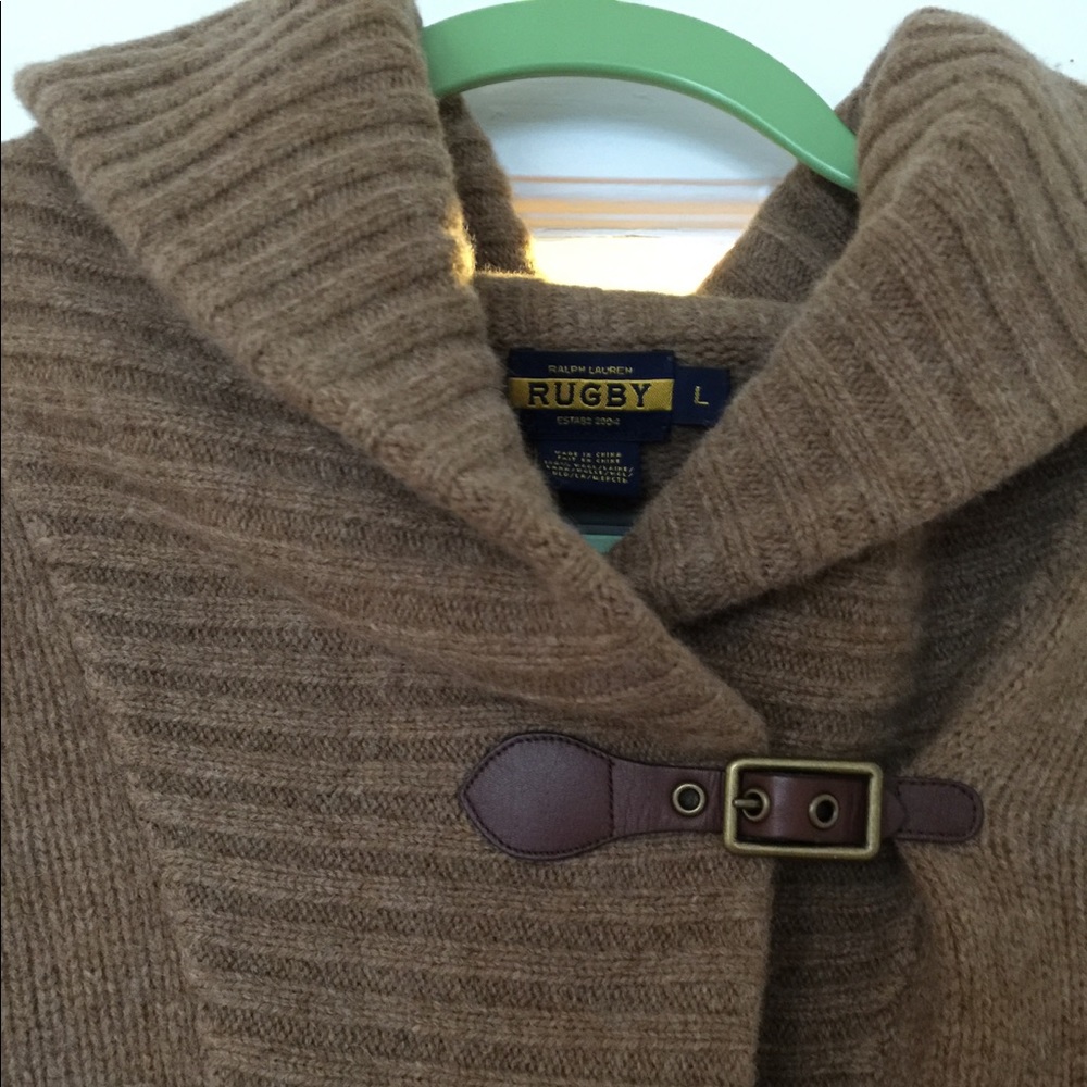 Ralph Lauren Rugby camel colored wool sweater